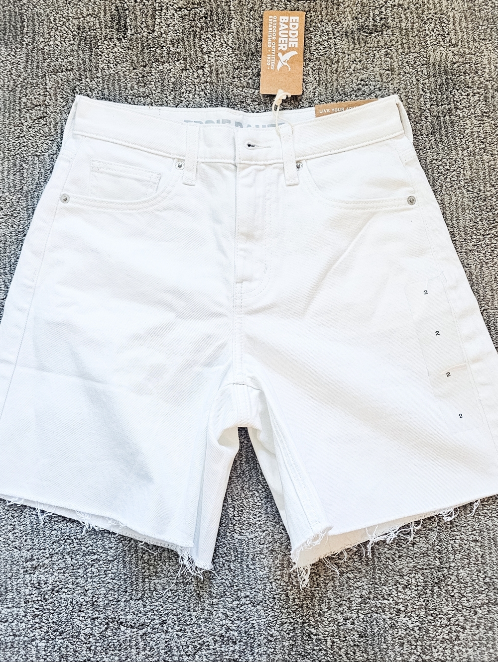 Eddie Bauer Women’s White Denim Shorts